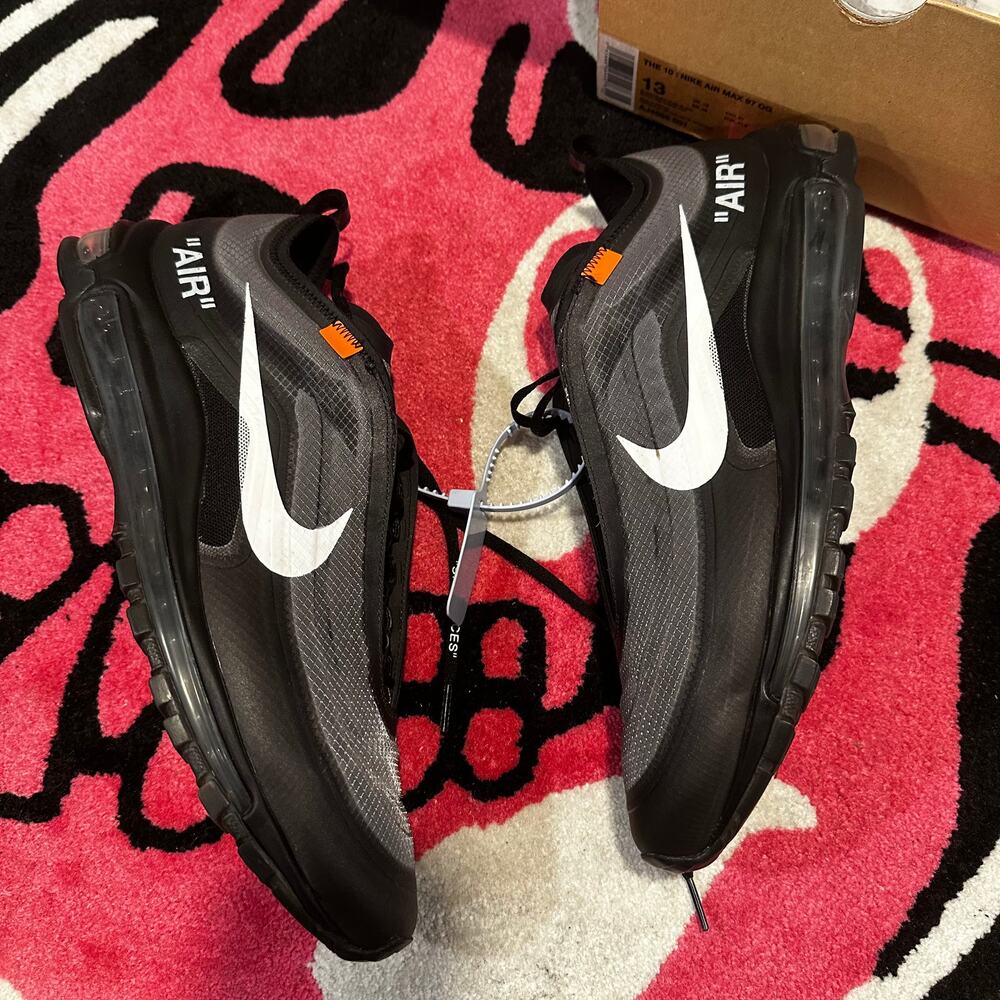 Nike Air Max 97 Off-White Black – Size 13 – Gently Used - Picture 4 of 10